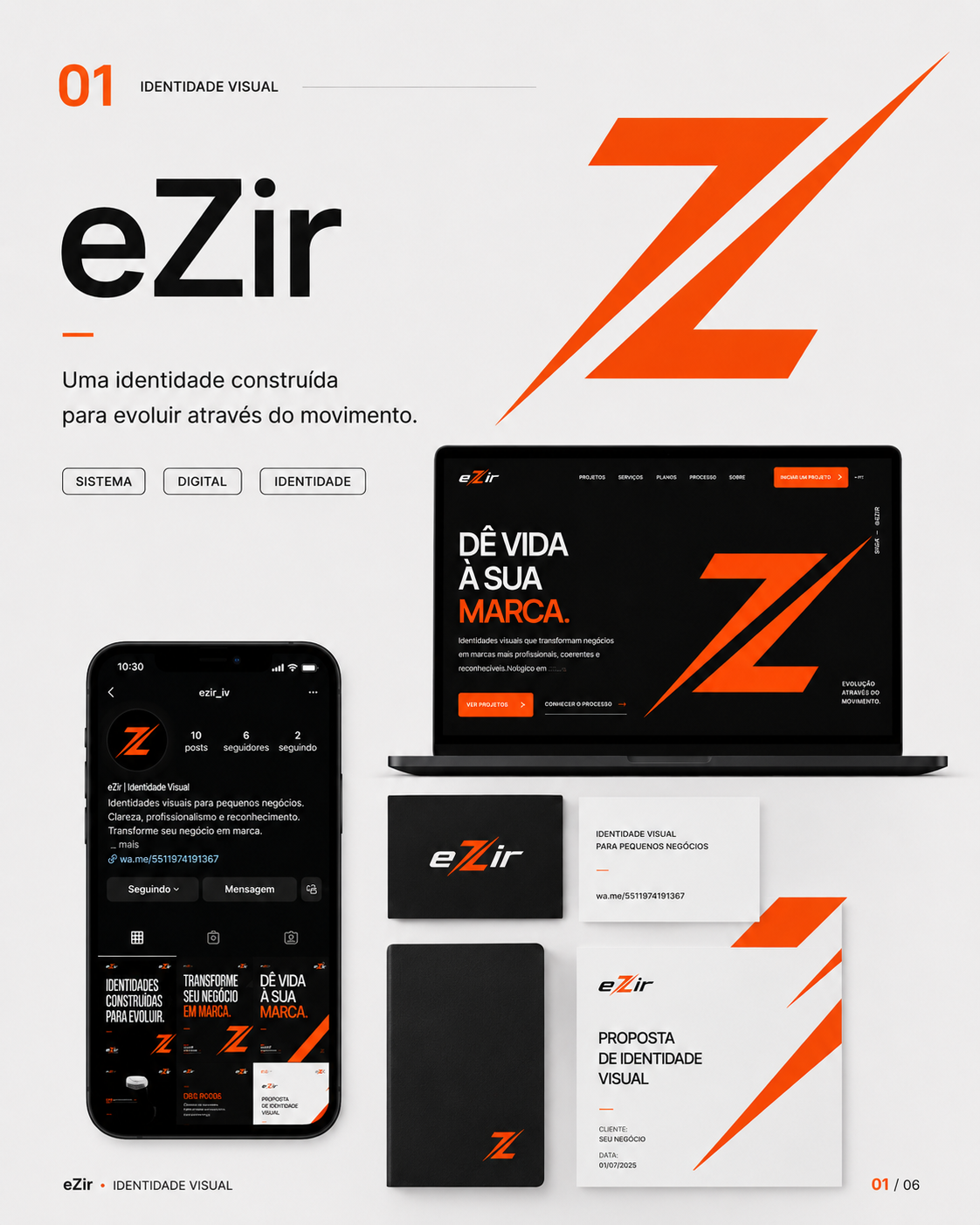 Projeto de identidade visual da eZir